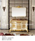 Solid Wood Bathroom Vanity Cabinet with Single Baisn (13031)