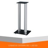 Aluminum and Tempered Glass Speaker Stand