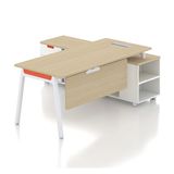 Modern Design of Manager Office Table with L Shape Side Return