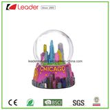 Hand-Painted Resin Water Globe with Building Snow Globe for Home Decoration and Souvenir Gift