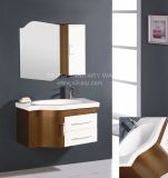 Solid Wood Bathroom Cabinet with Custom Design
