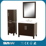 Hot Solid Wood Bathroom Cabinet with Side Cabinet Sw-S002