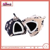 Warm Cartoon Footprints Pet Bed