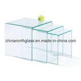 10mm Clear Hot Curved Glass Table