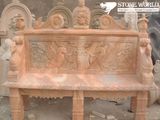 Antique Stone Marble Garden Bench for Garden Ornament