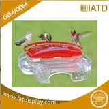 Clear Counter Acrylic Pet Bird Food Feeder