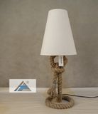 Art Decorative Handmade Rattan Table Lamp with Linen Shade (C5008262)