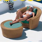 Leisure Single Sofa Rattan Sofa Outdoor Leisure Garden Sofa (S106)