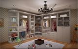White Corner Wardrobe Closet Made by MDF Panel