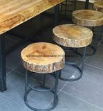 Bar Stools Creative Seat Restoring Ancient Ways, Wrought Iron Dwarf Pines Mywood Mound Chair Sitting Room Original Wood Stool (M-X3416)