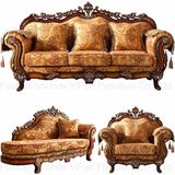 Wooden Sofa with Coffee Table for Living Room Furniture (929AS)
