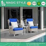 Outdoor Wicker Pneumatic Sofa with Cushion Garden Rattan Gas Sofa Patio Relax Sofa Leisure Wicker Relax Chair Rattan Gas Sofa