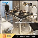 Tempered Glass Dining Chairs and Table for Home Furniture