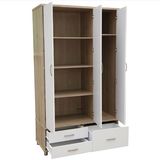Wholesale Cheap Modern Melamine Wooden Bedroom Wardrobe
