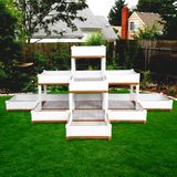 Stackable Planter with Garden Flower Pot Assembly Raised Garden Bed