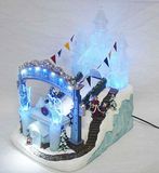 Polyresin Christmas Decoration Handmade Resin Figurine Christmas Crafts Water Fountain