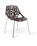 PP Back Metal Leg Garden Plastic Chair