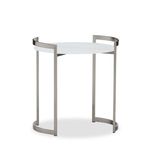 Metal Contract Table with Glass Top