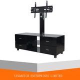 Space Saving Furniture LED TV Stand Shelf Wood Tray Stand