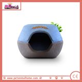 Warm Winter Pet Bed in Blue
