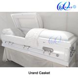 High Gloss White Velvet Best Seller Coffin and Casket