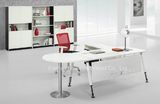 Modern Design L Shape White Office Desk (HF-AA028)