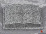 Viscount White Granite Book Shape Headstones/Tombstones