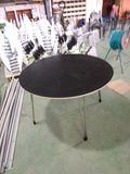 No Fold Stainless Steel Round Dining Room Table