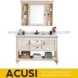 Ivory Color Modern Classical Style Solid Wood Bath Cabinet (ACS1-W63)