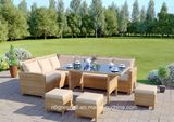 9 Seater Corner Sofa Dining Set Garden Rattan Outdoor Furniture Set