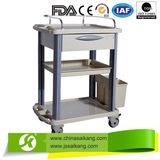ISO9001&13485 Factory Durable Hospital Treatment ABS Nursing Trolley