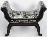 PU Leather/Wooden Indoor Bed End U Shape Bench