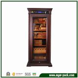Freestanding Refrigerated Wooden Cigar Cabinet