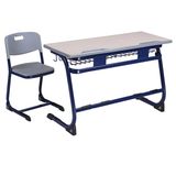 Good Quality Double Connected School Classroom Student Desk with Chair