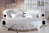 China Manufacturer Top-Grade Knitted Fabric Elegant Round Bed 9918