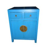 Chinese Antique Blue Wooden Cabinet Lwb400