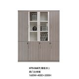 Modern Office Furniture Wooden Filing Cabinet with Glass Doors (H70-0687)