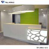 LED Small Reception Table, Reception Desk for Office Desk Design