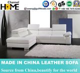 Simple Modern Living Room Leather Sofa with Headrest Adjustable (HC2032)