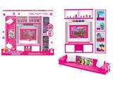 Plastic Pretend Play Set Dolls House Set with Light