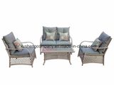 Vintage European Wind Family Outdoor Garden Weaving Rattan Sofa