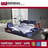 Modern Design Leather Disassembly Bed for Living Room Furniture Fb8040A