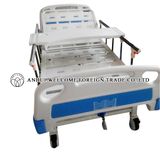 ABS Single Crank Manual Hospital Bed with Overbed Table
