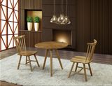 4 Seat Solid Wood Round Top Design Cafe Table