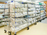 NSF Removable Metal Slanted Storage Rack for Hospital/Drugstore (SL186078A6CW)