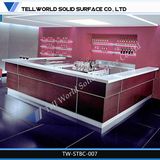 2016 Modern Design Artificial Stone L Shape Juice Bar Counter