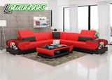 G8002b Luxury Villa Furniture Design Modern Corner Sofa
