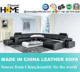 Modern Furniture U Shape Leather Sofa for Home Living Room (HC1072)