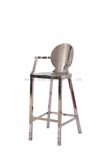 Modern Stainless Steel Dining Chair Bar Chair