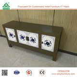 Customized Wooden Fashion Crack Lacquer Sideboard